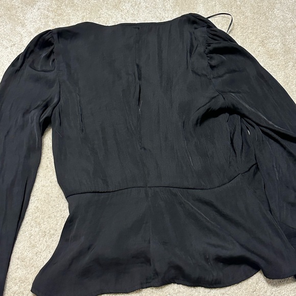 Black Silky Blouse Never Worn - Picture 5 of 5